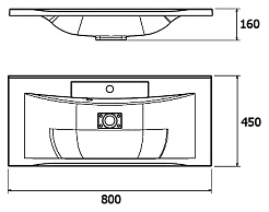  Тумба с раковиной Constante 80 – фотография-3